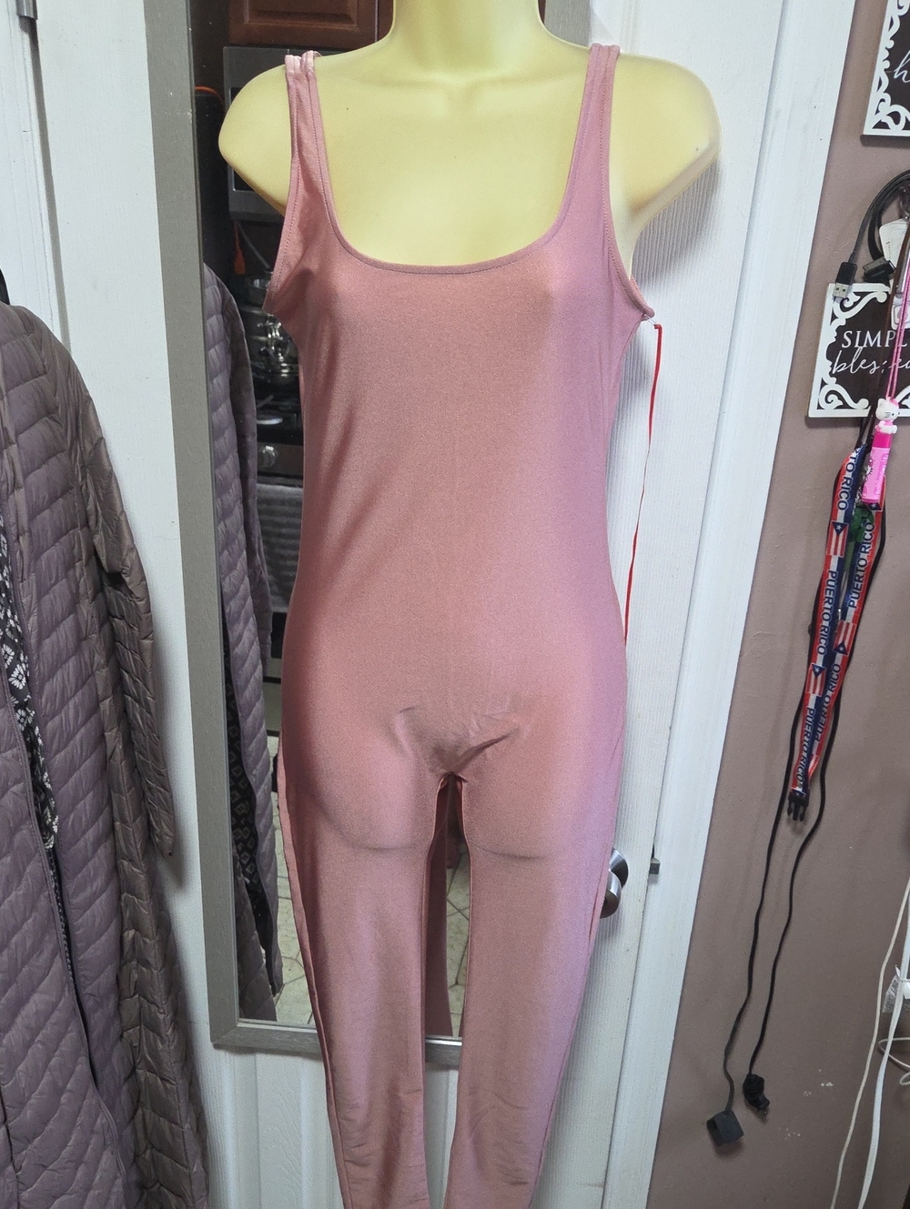 Women’s Rose Pink Stretch Jumpsuit